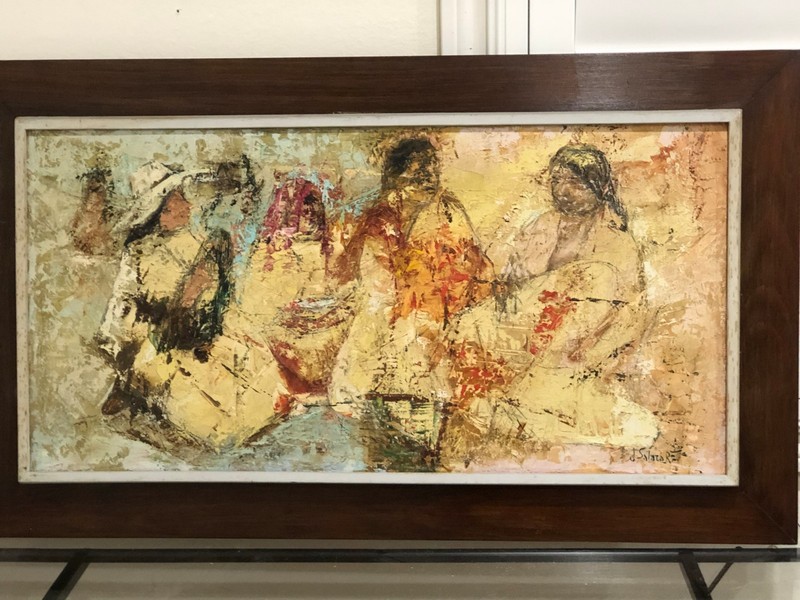 Jose Salazar Ruiz Esparza – Large Original Oil – 1968