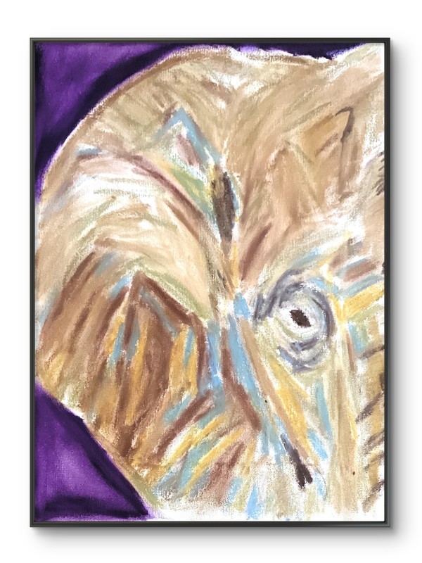 Modern Pop Bold Elephant Art Original Wall Art 11 by 14 Canvas