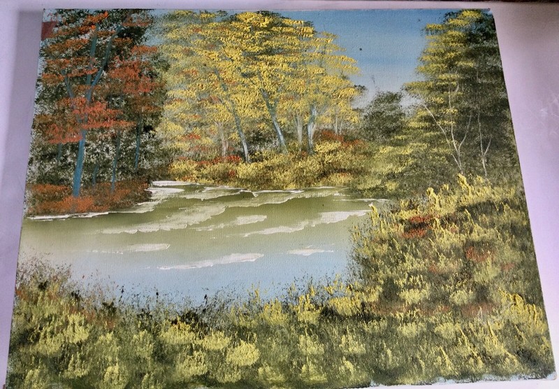 Yvette Sealey Signed 3 Vtg Oil on Canvas Beautiful Maine Scenes Barn, Pond, Boat gallery