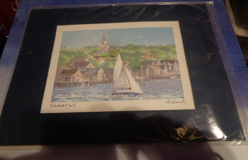 Lot of 2 Robert Kennedy water color paintings boats…new seald