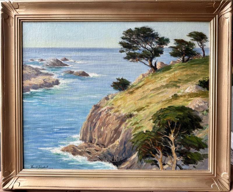 The Highlands Point Lobos Carmel California 1930 Thomas O. Sheckell Original Oil gallery