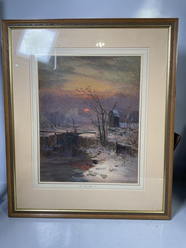 Original Charles Brooke Branwhite Watercolor Painting