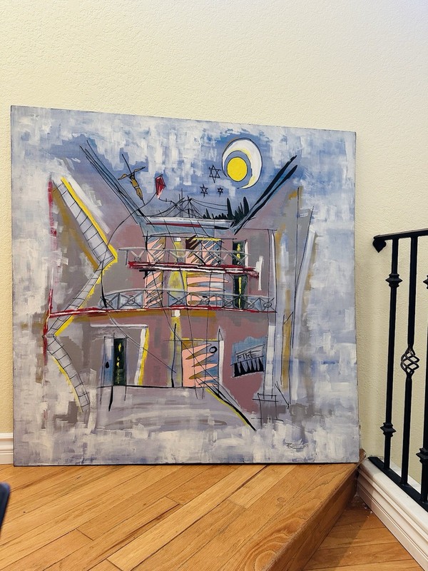 Dieter Roth (?) original artwork from 1985. 4 1/2 feet by 5 feet.