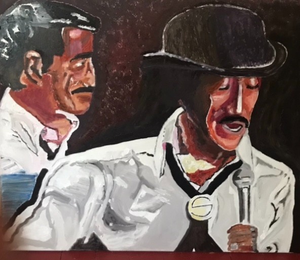 Oil Painting Honoring Entertainment Legend Sammy Davis Jr ~Art by Craig Clayburn