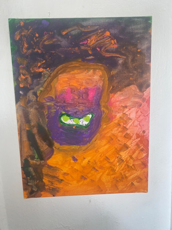 Rare Find! One of a kind Signed by Artist -Canvas painting/ Haunted