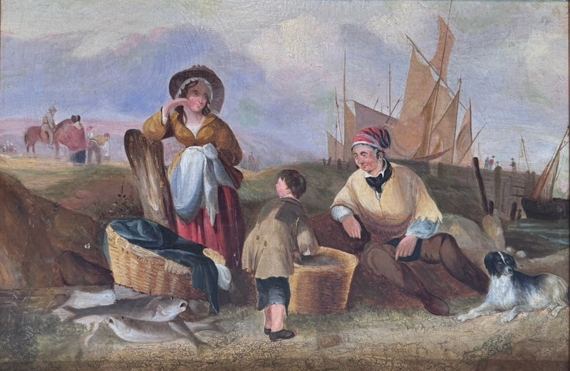 19th-Century Maritime Oil Painting, Attributed to Joshua Shaw (1776–1860)