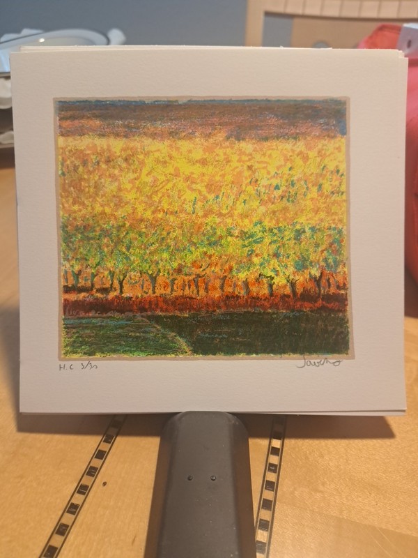 S. SAVINO SIGNED LITHOGRAPHY PAINTING FIELDS ~ UNFRAMED SET OF Seven See Photos gallery