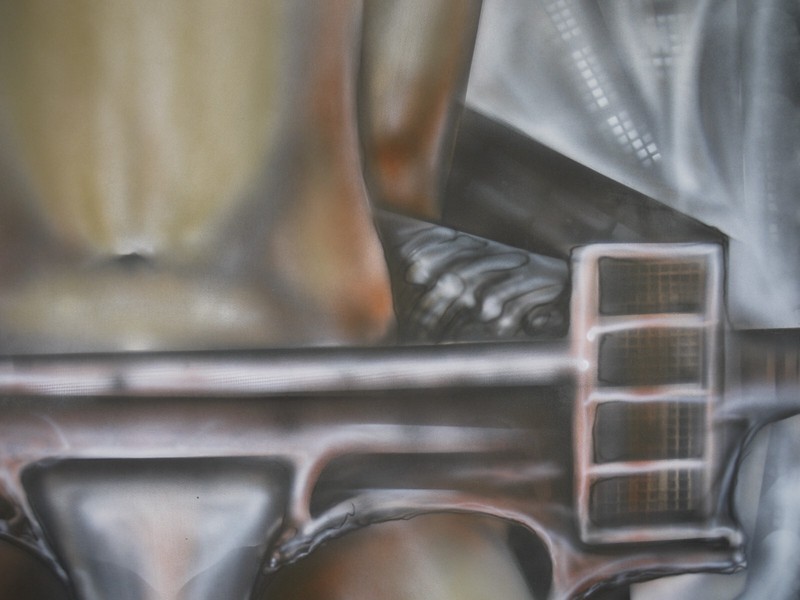 Original SPACE Fantasy Air Brush PAINTING Alien EROS Science Fiction ITMO Giger gallery