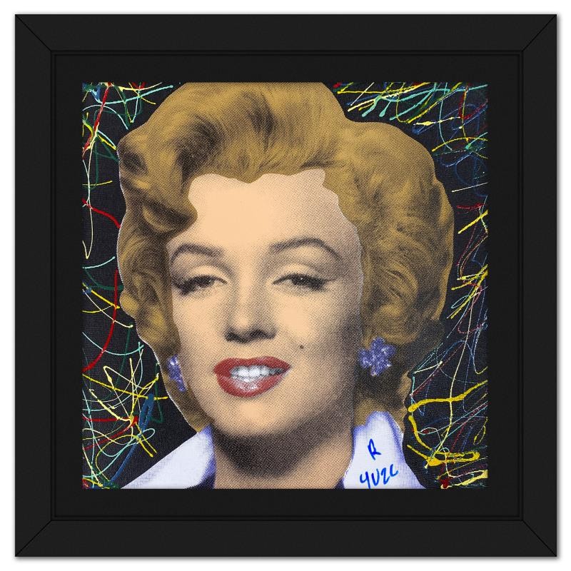 Ringo, «Marilyn Classic» Framed Mixed Media Canvas Hand Signed
