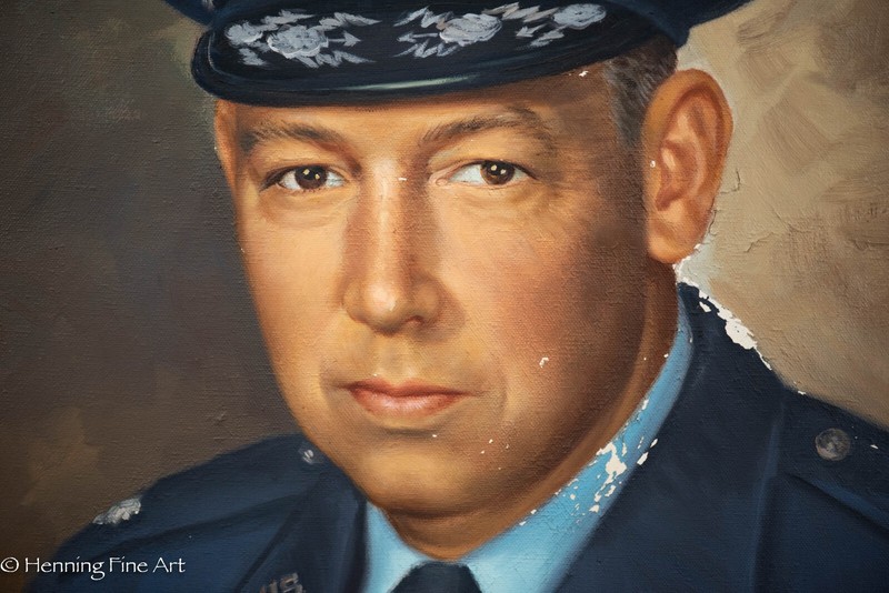 Stunning US Military Portrait Colonel John Pierson by Filipino Artist 1967 FINE! gallery