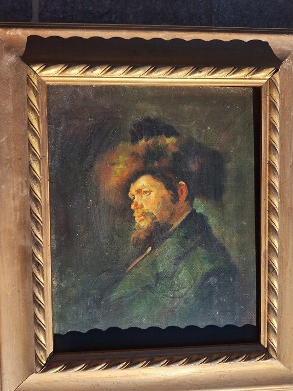 Antique Painting Hst Portrait Jew In Caftan Reproduction Nicolae Grigorescu gallery