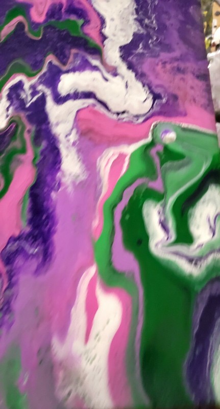 Original Abstract Painting on Canvas signed ready to hang Wall Decor gallery