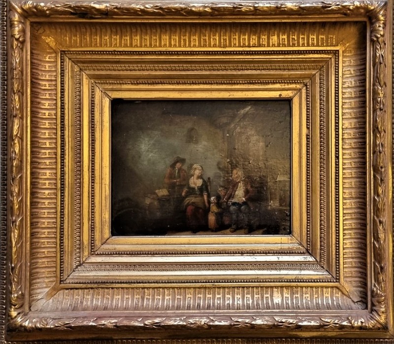 Picture Oil Wood Oil Painting Painting Unknown Painter 19th century (1321)