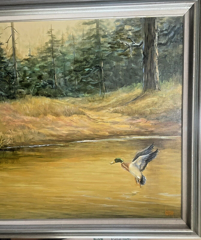 Dorothy Kucera, Texas Artist - Oil Painting - “Mallard Coming Home” gallery