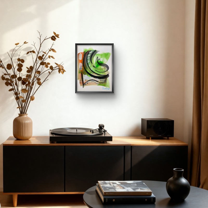 Contemporary Abstract Painting | Original Acrylic on Canvas Paper | 9x12 ooak gallery