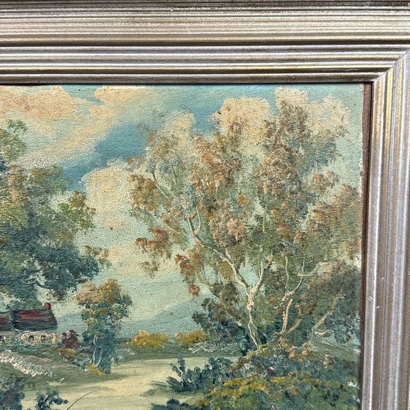 LaVera Ann Pohl (1900-81) Oil On Board Landscape Painting 22x18” gallery