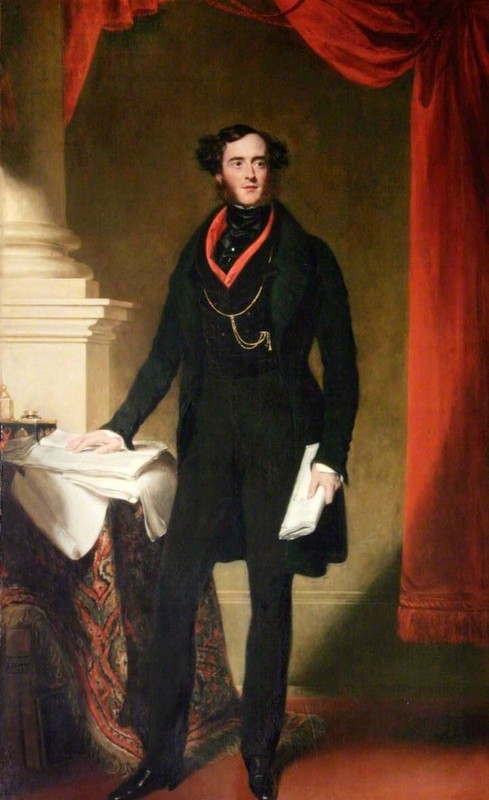Oil painting Samuel-Lane-Lord-George-Bentinck-1802-1848-MP-for-King’s-Lynn-1828-