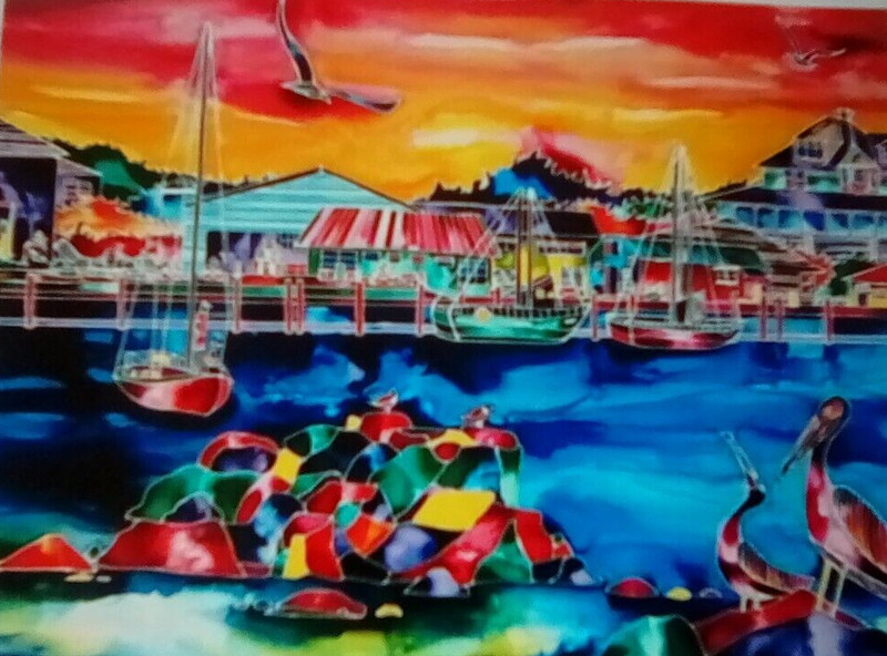 Ron Mondz-Monterey on the Rocks-Limited Edition Serigraph/Paper/Hand Signed/COA