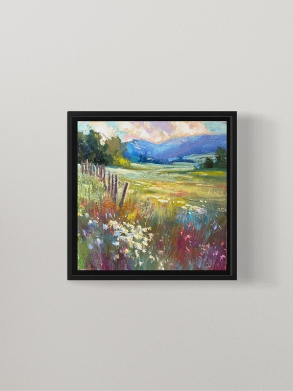 Summer Fields Art oil painting original WA nature landscape impressionism gallery