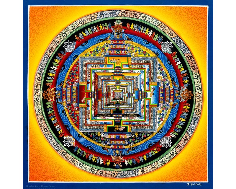 Authentic Kalachakra Mandala- Mandala of Eternal Rhythm Wheel of Time Mandala