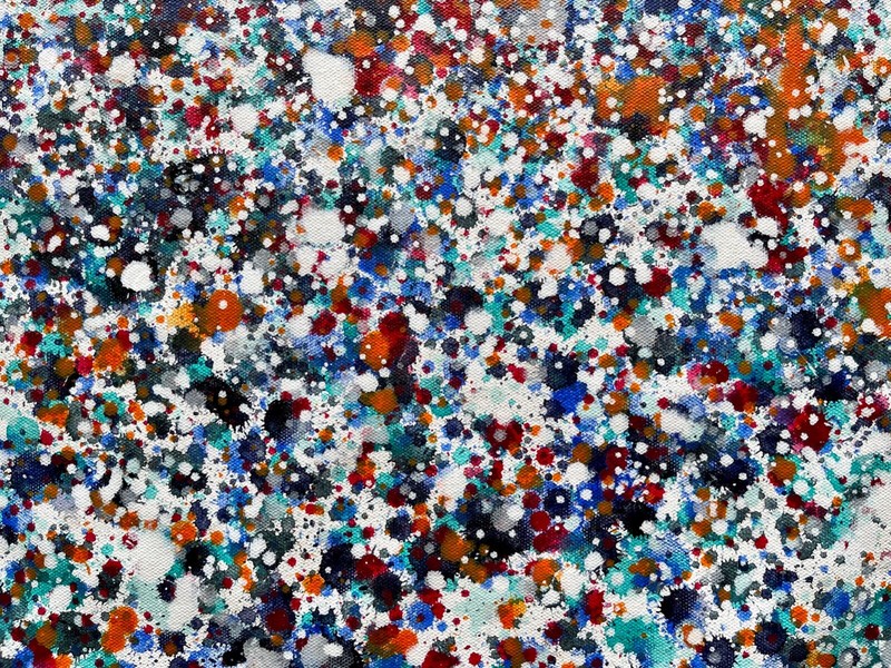 ORIGINAL ABSTRACT ACRYLIC PAINTING ON CANVAS gallery
