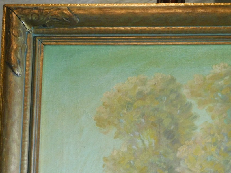 Billings Artist Original Oil On Canvas Landscape Mid-Century-"Late September" gallery