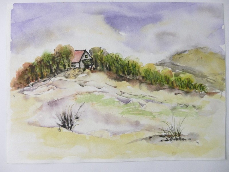 Ingeborg Jakob Wilhelmshaven Watercolour Unsigned Undated 13×18.5cm To-5048