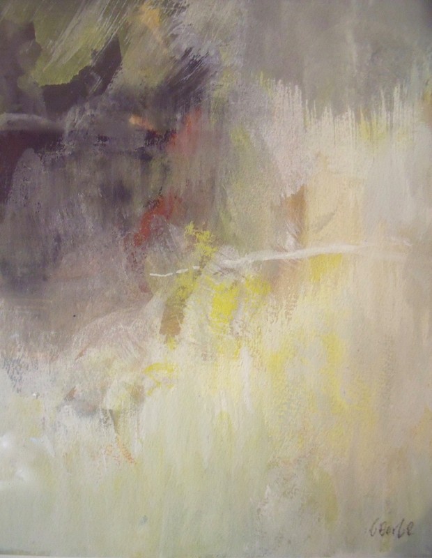 THOMAS GEORGE:1918-2014 "Storm Warning" Framed Modernist Betty Parsons Gallery gallery