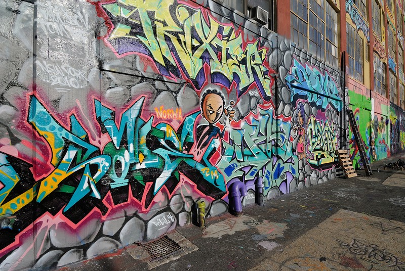 A0 SIZE CANVAS PRINT – GRAFFITI STREET URBAN ART licensed image