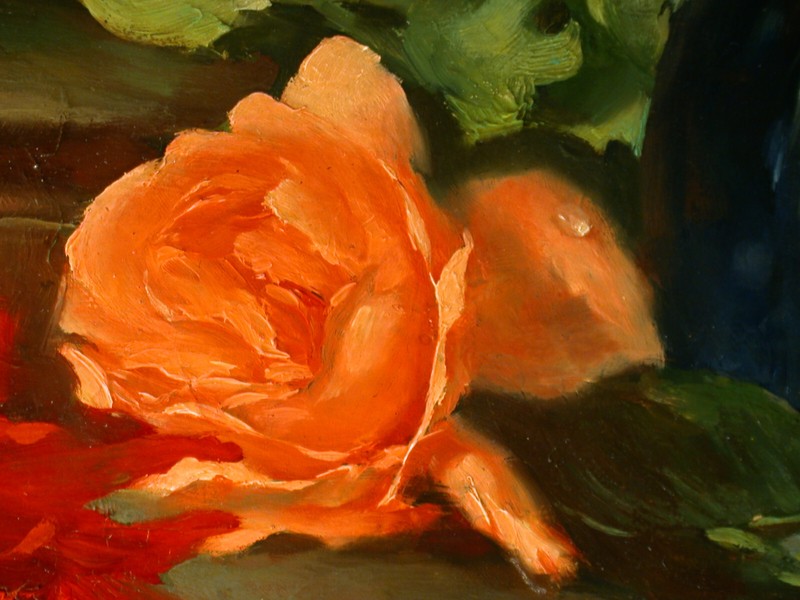 Franz Xaver Wolf (Vienna 1896-1990 ibid.) Still Life with Rose Flowers, Book and Glass gallery