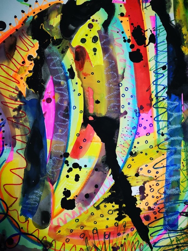 Abstract painting original Artwork 58cm x 68cm gallery