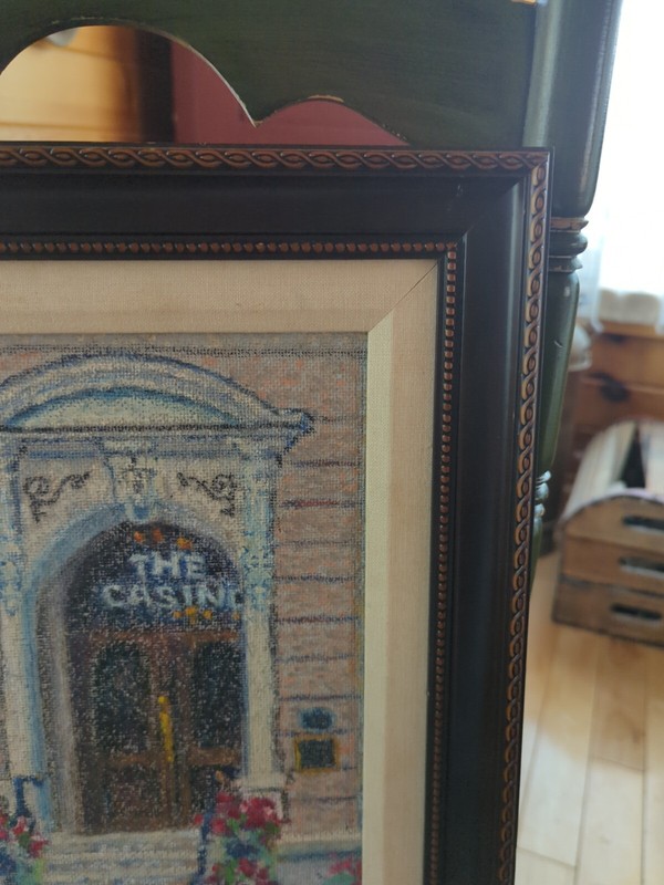 Original Margaret D. Hassett Artist "The Casino Doorway ' Oil Pastel On Canvas gallery