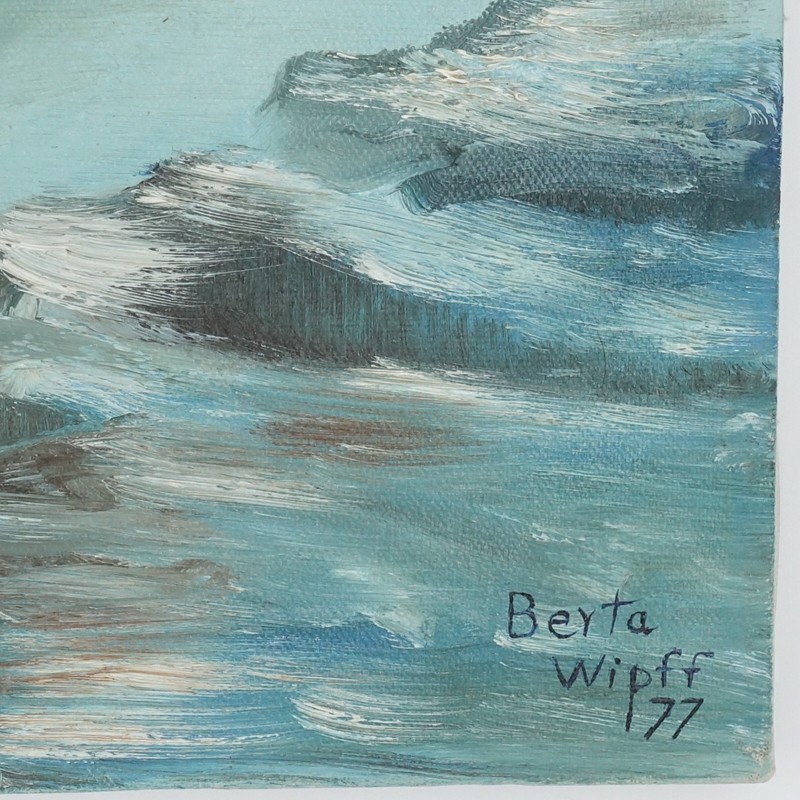 Original Painting Berta Wipff 77 Texas Artist Eagle Pass Del Rio Mountainscape gallery